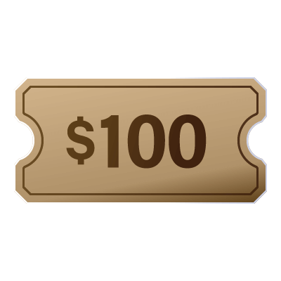 $100